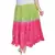 Green Pink Bandhej Cotton Long Skirt