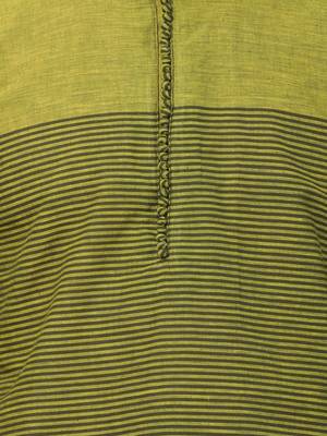 Green Plain Cotton Kurta Pajama 3