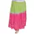 Green Pink Bandhej Cotton Long Skirt