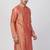 Pink Plain Blended Cotton Men Kurtas