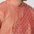 Pink Plain Blended Cotton Men Kurtas