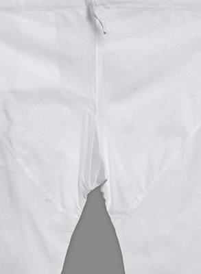 Beige Plain Cotton Kurta Pajama 4