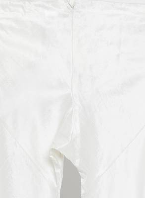 Green Plain Blended Cotton Kurta-Pajama 5