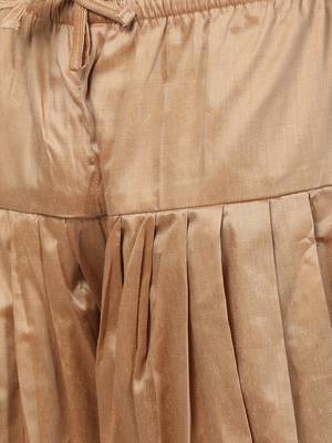 Brown Plain Blended Cotton Sherwani 5