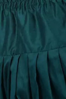 Green Plain Blended Cotton Sherwani