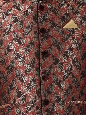 Multicolor Plain Blended Cotton Nehru Jacket 3