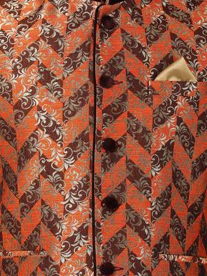 Multicolor Plain Blended Cotton Nehru Jacket 3