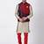 Blue Plain Blended Cotton Nehru Jacket