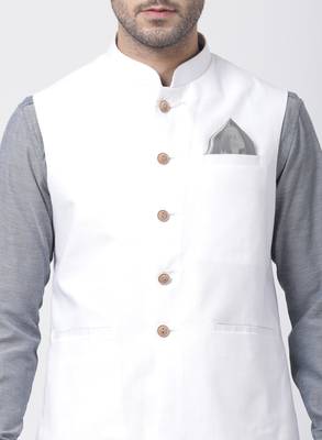 Grey Plain Cotton Dhoti-Kurta 3