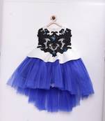 Purple woven polyester kids frocks