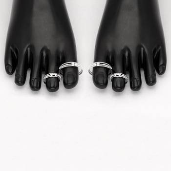 Silver Toe Rings 2