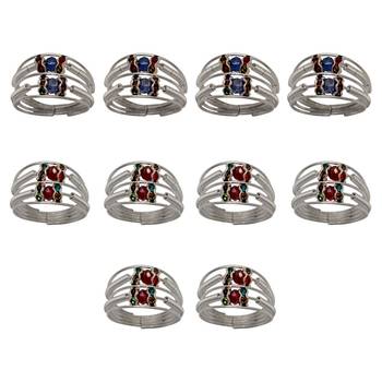 Multicolor Toe Rings 1