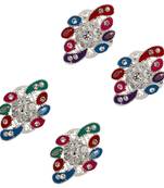 Multicolor toe-rings