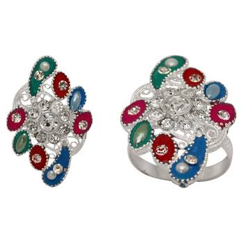 Multicolor toe-rings 2