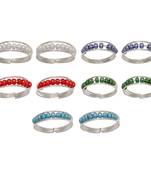 Multicolor toe-rings