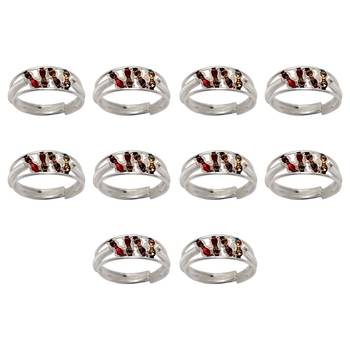 Multicolor toe-rings 1