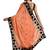 Orange embroidered poly silk saree with blouse