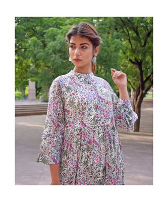 multicolor printed cotton dresses 5