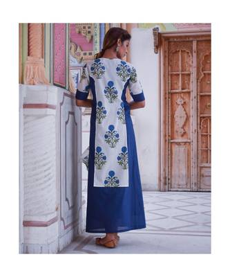 blue printed cotton dresses 4