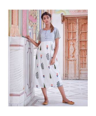 multicolor printed cotton dresses 1