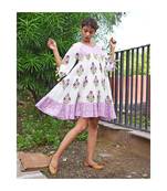 white printed cotton dresses