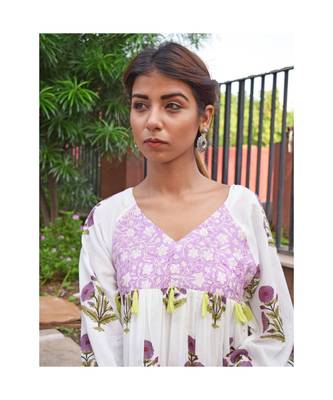white printed cotton dresses 4