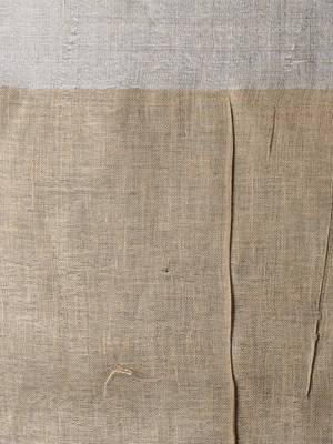 Biscotti Yellow Linen Saree With Zari Border 4