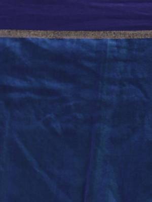 Light Blue Blended Cotton Saree With Sequins 4