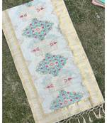 Chiku Banarasi silk dupatta