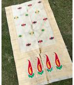 Chiku Banarasi silk dupatta