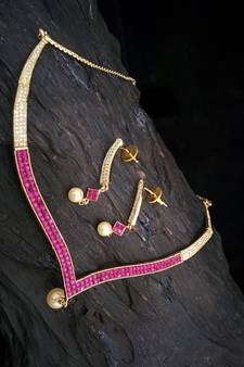 Cz Necklace Set