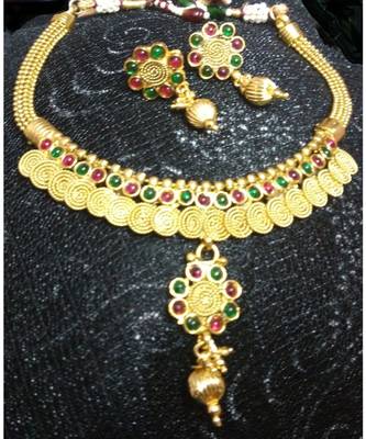 Georgeous Gold Plated Necklace Set 1