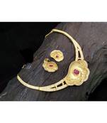 Cz High Gold Plated Necklace Set