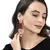 Red Beaded Traditional Design  Earrings