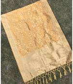 Yellow woven banarasi Dupatta