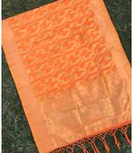 Orange woven banarasi Dupatta
