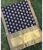 blue woven banarasi Dupatta