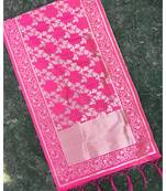 magenta woven banarasi Dupatta