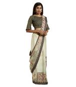 Multicolor Printed Georgette Saree With Blouse