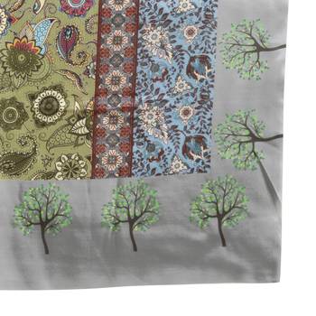 Multicolor printed georgette saree with blouse 3