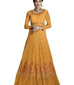 Orange resham embroidery georgette salwar