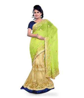 Dual fabric sizzling hot bollywood actress tammana inspired designer wear saree 2