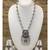 Women'S Temple Jewellery Traditional Oxidised Silver Plated Necklace Earrings Sets With Ganesh Ji Pendant Jhumki Beads