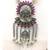 Women'S Temple Jewellery Traditional Oxidised Silver Plated Necklace Earrings Sets With Ganesh Ji Pendant Jhumki Beads