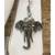 Women'S Temple Jewellery Traditional Oxidised Silver Plated Necklace Earrings Sets With Ganesh Ji Pendant Jhumki Beads