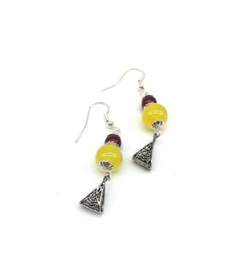 Women'S Temple Jewellery Sets Traditional Oxidised Silver Plated Necklace Earrings With Laxmi Pendent Multicolor Beads 4