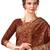 Women's Brown & Beige Cotton Printed Saree With Blouse Piece