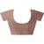 Women's Brown & Beige Cotton Printed Saree With Blouse Piece