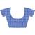 Women's Dark Blue & Orange Cotton Printed Saree With Blouse Piece