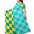 Multicolor printed shimmer saree with blouse